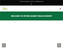 Tablet Screenshot of petersresort.com